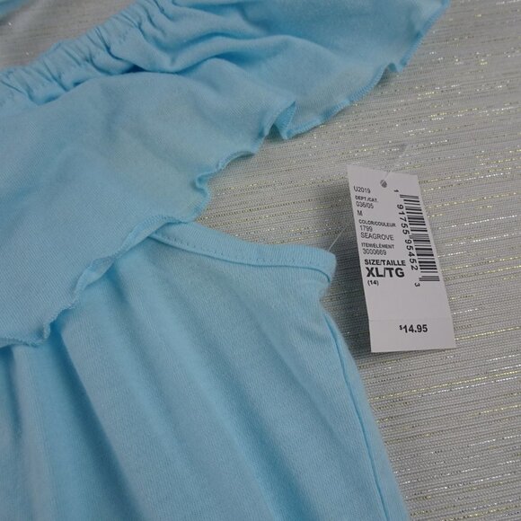 🎯5/$30 NWT Children's Place Girls Off-Shoulder  Top Blouse Cold Shoulder XL - Picture 4 of 6